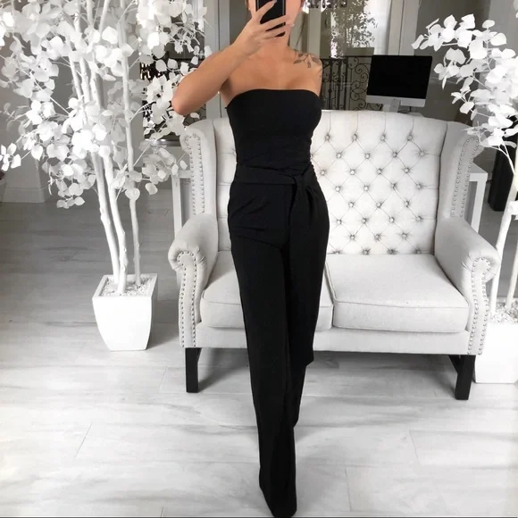 LAST// BECKHAM Black Jumpsuit - Picture 2 of 4